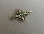 Edwardian 9ct Gold Art Nouveau Pearl Drop Pendant