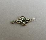 Edwardian 9ct Gold Art Nouveau Pearl Drop Pendant
