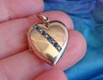 Victorian Rose Gold Puffed Heart Locket