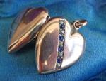 Victorian Rose Gold Puffed Heart Locket