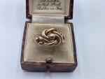 9ct Gold Victorian Lovers Knot Ring, 1899