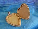 Victorian Rose Gold Puffed Heart Locket