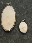 Antique Silver Butterfly Wing Pendants Set