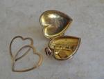 Victorian Rose Gold Puffed Heart Locket