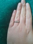 Antique Five-Stone Platinum Diamond Eternity Ring