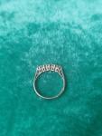 Antique Five-Stone Platinum Diamond Eternity Ring