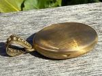 Victorian Rolled Gold Enamel Locket, 5.2 x 3 cm