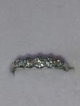 Antique Five-Stone Platinum Diamond Eternity Ring