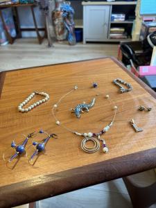 Vintage Costume Jewelry Set: Necklaces, Bracelets, Earrings