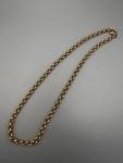 Vintage Rolled Gold Necklace with Chain