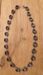 Vintage Art Deco Sterling Silver Blue Paste Necklace