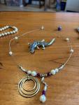 Vintage Costume Jewelry Set: Necklaces, Bracelets, Earrings