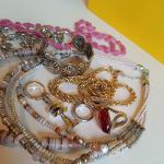 Vintage Monet Gold Tone Costume Jewellery Necklace