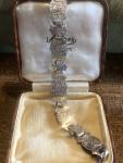 Antique Silver Book Chain Bracelets or Necklace