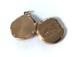 9ct Rose Gold Front & Back Photo Locket