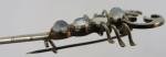 Victorian Silver Moonstone Scorpion Brooch