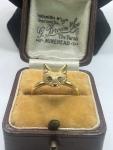 15ct Gold Fox Head Ring with Diamond Eyes
