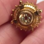 Victorian Antique Earrings with Ornate Design