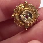 Victorian Antique Earrings with Ornate Design