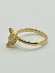 15ct Gold Fox Head Ring with Diamond Eyes