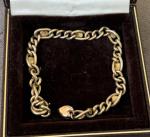 Victorian Brass Bracelet with Turquoise Accents