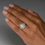 Art Deco 14K White Gold Diamond Wedding Ring