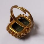 Antique Malachite Rope Twist Style Ring
