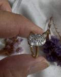 Vintage Art Deco Diamond Panel Ring in 18ct Gold