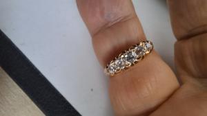 18ct Old Cut Diamond Ring, 0.60cts