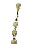 Antique Silver Bracelet with Hexagonal Paris Cartouches