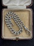 Victorian Sterling Silver Albert Chain Bracelet