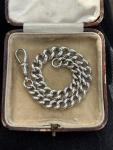 Victorian Sterling Silver Albert Chain Bracelet