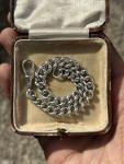 Victorian Sterling Silver Albert Chain Bracelet