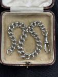 Victorian Sterling Silver Albert Chain Bracelet