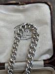 Victorian Sterling Silver Albert Chain Bracelet
