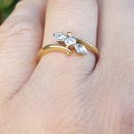 Vintage Art Deco 14k Gold Diamond Engagement Ring