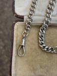 Victorian Sterling Silver Albert Chain Bracelet