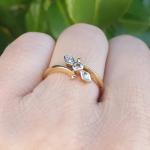 Vintage Art Deco 14k Gold Diamond Engagement Ring