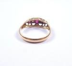 1910 Birmingham Hallmarked Ruby & Diamond Ring