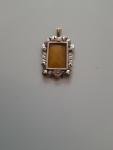 Gold and Silver Antique Picture Locket Pendant