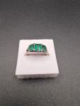 Victorian 15ct Gold Emerald Diamond Ring