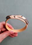 Vintage Bakelite Snake Bangle Bracelet