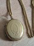 Victorian Antique Photo Locket Necklace