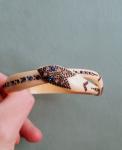 Vintage Bakelite Snake Bangle Bracelet