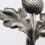 Continental Silver Acorn Dragonfly Bangle