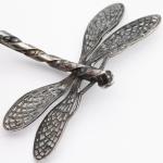 Continental Silver Acorn Dragonfly Bangle