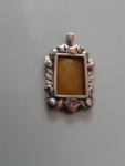 Gold and Silver Antique Picture Locket Pendant