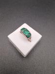Victorian 15ct Gold Emerald Diamond Ring