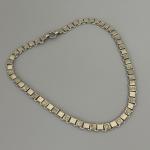 Vintage Silver Tone Bookchain Necklace