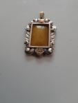 Gold and Silver Antique Picture Locket Pendant